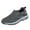 Gray, variant on Mens Casual Shoes Wide Width Fashion Men Mesh Mountaineering Casual Sport Shoes Lace Up Solid Color Running Breathable Soft Bottom Sneakers Black 8.5