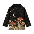 thumbnail image 5 of Psesaysky Mushroom Frog Moon Night Print Toddler Girl's Cute Long Sleeve Sweatshirt Half Zip Pullover Workout Tops Trendy Clothes Clothing Outfits for Golf Yoga 12-13 Years, 5 of 6