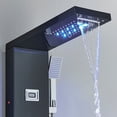 thumbnail image 5 of Zovajonia LED Shower Panel Tower System, Multi-Functions Shower Tower, Waterfall Showerhead, Shower Jets, Stainless Steel Rain Shower System Oil Rubbed Bronze, 5 of 21