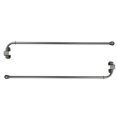 thumbnail image 1 of Urbanest 1/2” Adjustable Wall Mounted Swing Arm Rods, 14"-24", Pewter, 1 of 4