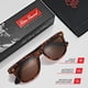 thumbnail image 4 of Gafas de sol polarizadas retro rebobinadas para hombres y mujeres - Gafas de sol clásicas con protección UV, 4 of 6