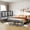 75X54"Modern, variant on Folding Bed with Mattress Full Size 75 X 54 inch for Adults Extra Large Foldable Rollaway Portable Fold Up Guest Spare School Holiday Hotel Bed 5" Memory Foam Mattress on Wheels