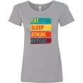thumbnail image 3 of Inktastic Eat Sleep Rowing Repeat Women's T-Shirt, 3 of 5