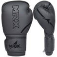 thumbnail image 2 of MRX Boxing Gloves Fighting Training Combat Train Workout Sparring Grappling Durable Light Weight Adult Punch Bag Glove Muay Thai Punching Mitts Kickboxing MMA Gloves Men and Women Black 6oz, 2 of 7