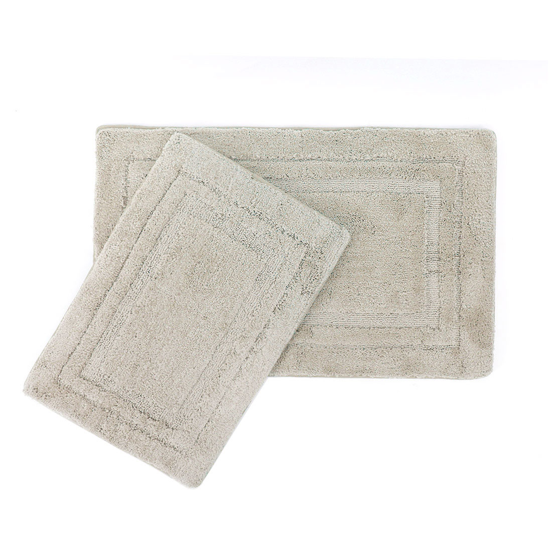 Unique Bargains 2Piece Nonslip Soft Bath Rug Set Bath Mat Bathroom