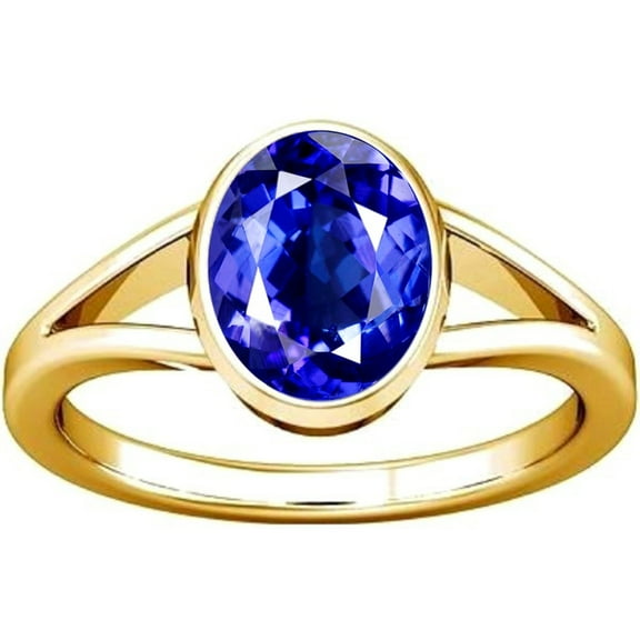 Divya Shakti 8.25-8.50 Carat Tanzanite Gemstone Panchdhatu Ring For Men & Women