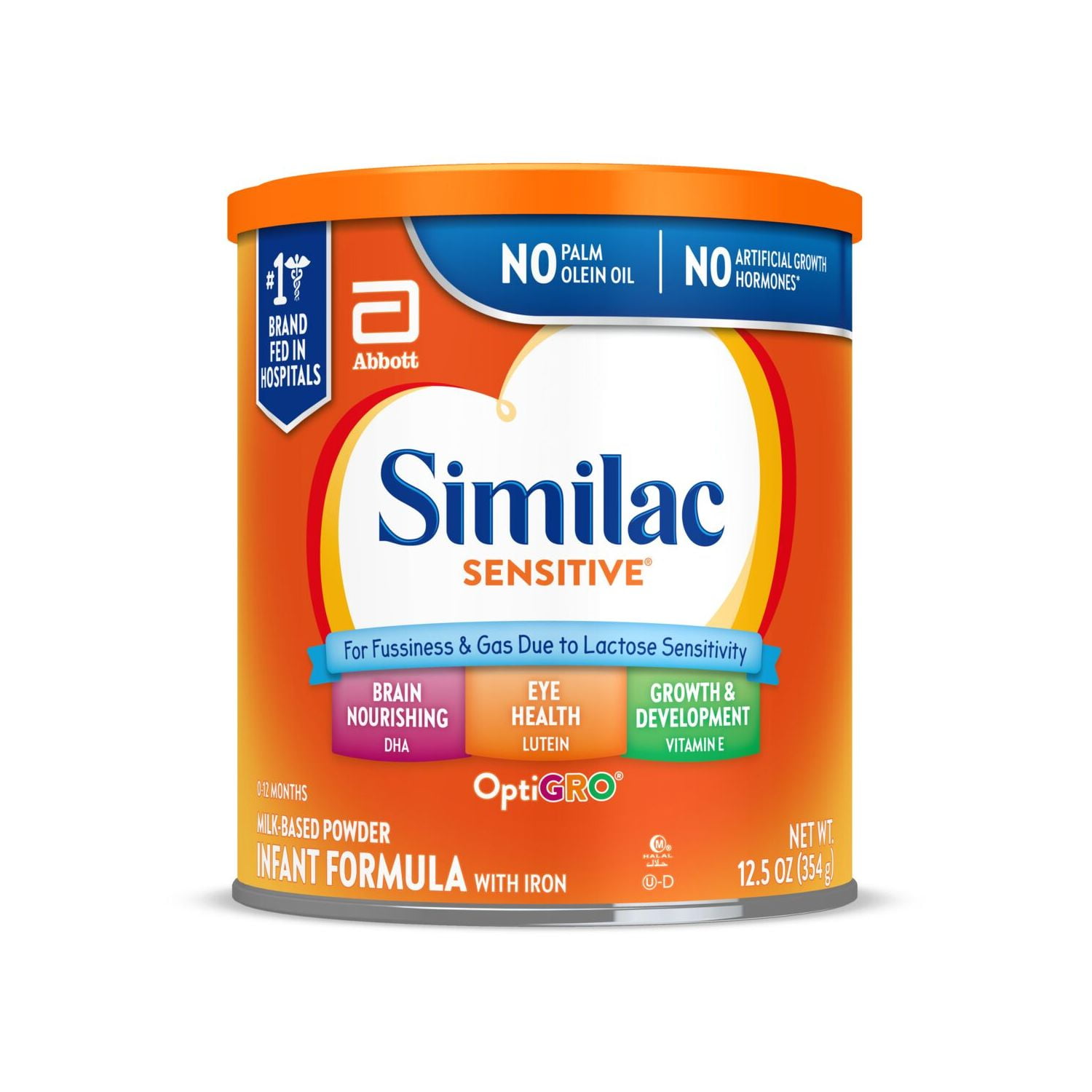 (2 pack) Similac Sensitive Powder Baby Formula, 12.5-oz Can
