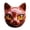 Red, variant on OIUR Realistic Cat Head Sculpture Hand-Carved Cat Head Statue Figurine Home Office Desktop Decoration Ornament Cat Lovers Gift