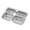 Small Four G.rid, variant on Heavy Duty Stainless Serving Platter Corrosions Resistant Easy Maintenance Buffet Plate For Household Daily Use