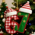 thumbnail image 2 of WKSCLPAI Christmas Gingerbread 67 Ornament 2025, Santa Says 67 Christmas Tree Hanging Decorations, Funny 67 Meme Ornaments for Home Holiday Decor, Durable Acrylic, Xmas Gifts(D), 2 of 7