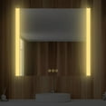 thumbnail image 6 of Blossom Binary 36"x32" LED Mirror – Brushed Gold Frame | Foldable Wings | Anti-Fog | Dimmable | Smart Touch, 6 of 9