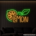 thumbnail image 2 of Glowneon Lemony Neon Sign, Lemonade Led Light Sign, Lemon Neon Light, Juice Fruit Shop Decor, 2 of 5