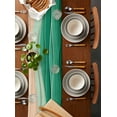 thumbnail image 4 of Table Runner Dresser Scarf 14 x 72 Inch Sage Green Ripple Sage Green Gradient Abstract Line Table Runners Non-Slip Heat Resistant Kitchen Dining Table Decor for Indoor Outdoor Home Party Decoration, 4 of 7
