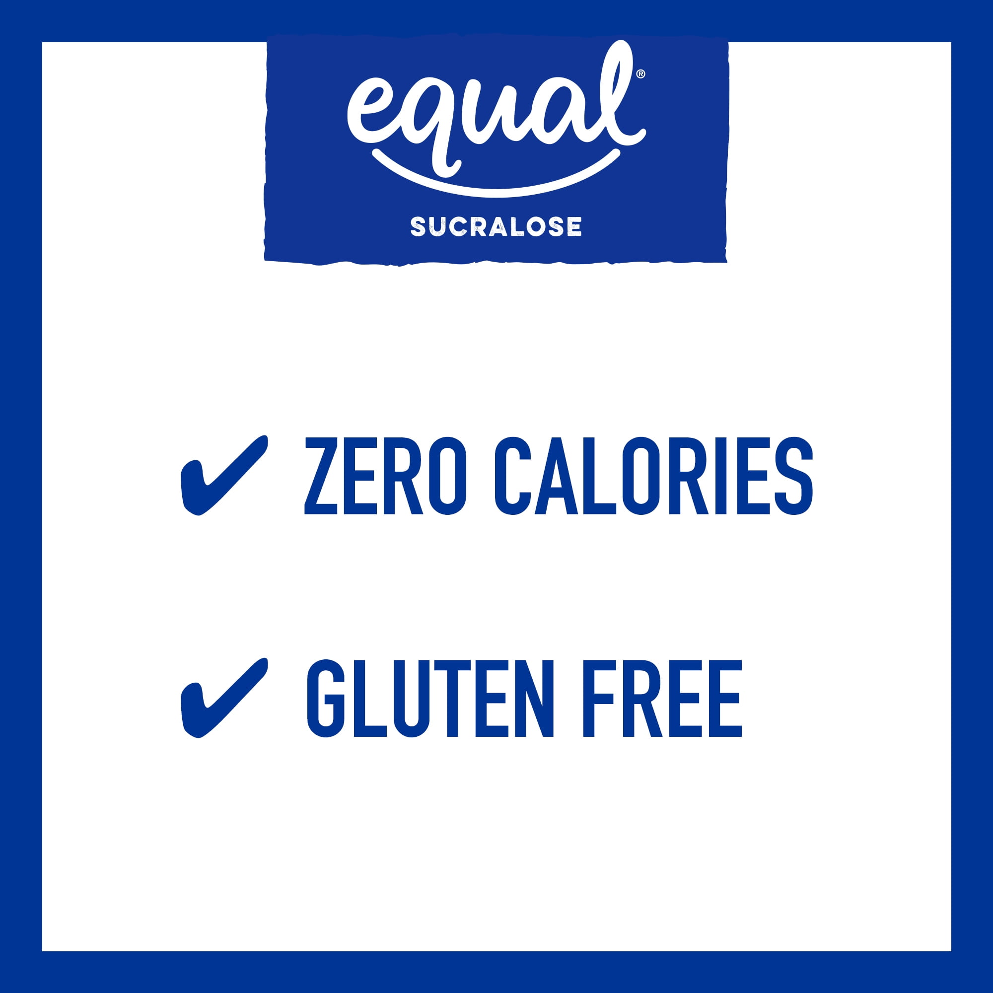 Equal Sucralose Zero Calorie Sweetener Packets, Sugar Free, 100 Ct
