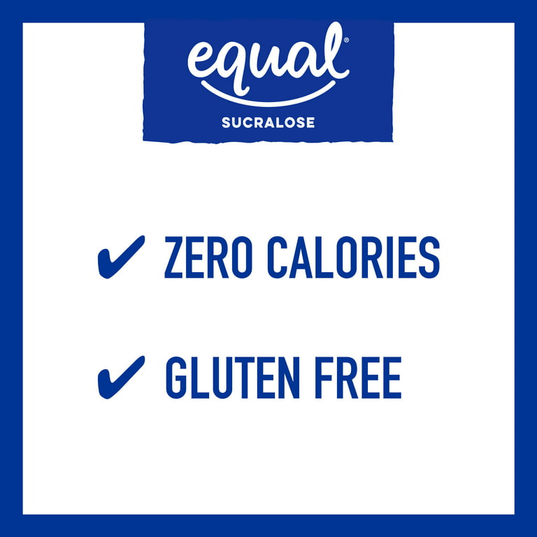 Equal Sucralose Zero Calorie Sweetener Packets, Sugar Free, 100 Ct 