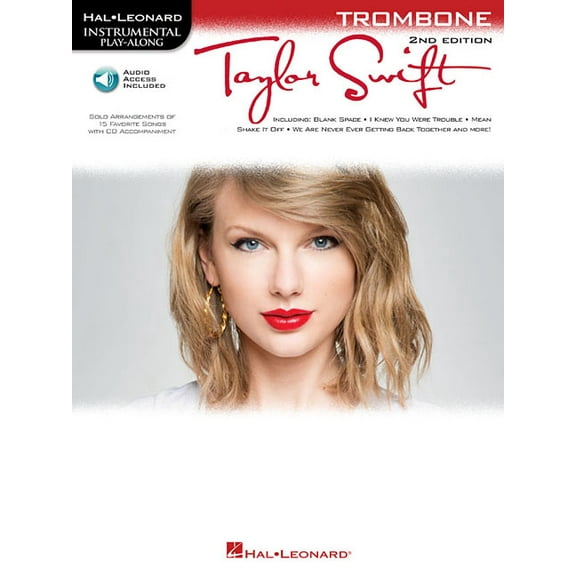 Taylor Swift: Trombone Play-Along Book with Online Audio, (Paperback)