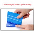thumbnail image 3 of XISAOK 9.5x9.5cm Plastic Scraper Felt Edge Squeegee Sharpening Car Wrap Tool Blue, 3 of 7