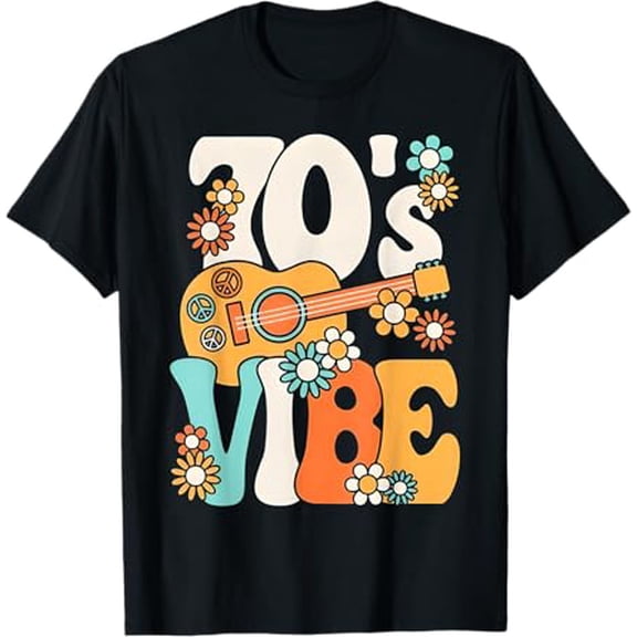 70's Vibe Shirt Funny 70s Retro Party Boho Hippie Peace Sign T-Shirt