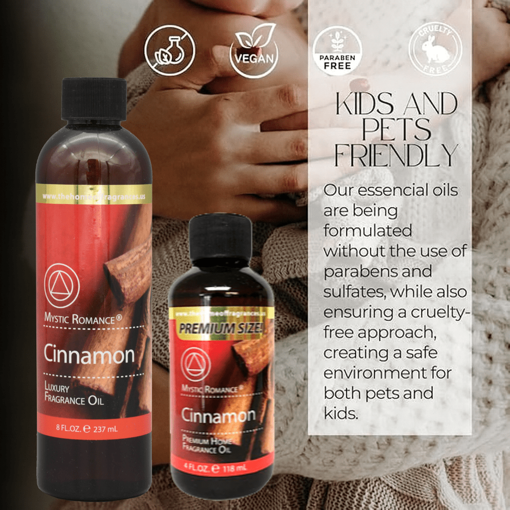 Mystic Romance Premium Home Fragrance Oil Scent CINNAMON SET 8FL+ 4FL+2FL.OZ 427 ML