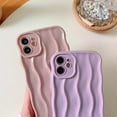 thumbnail image 4 of Compatible with iPhone 11 Case,Cute 3D Water Ripple Pattern Curly Wave Frame Soft TPU Back Full Body Screen Camera Protective Cover Bumper Shockproof case for Women and Girls-Pink, 4 of 13