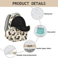 thumbnail image 4 of Cute Small Backpack for School with Cheerful Puppy and Dog Bone Patterns Lightweight School Bag Compact Travel Backpack for Pet Lovers, 4 of 6