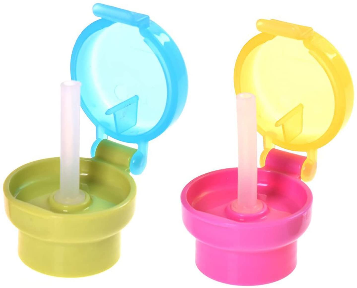 Silicone Sippy Cup Lid Straw Cover for Water Bottle Baby Toddler Spill-Proof 