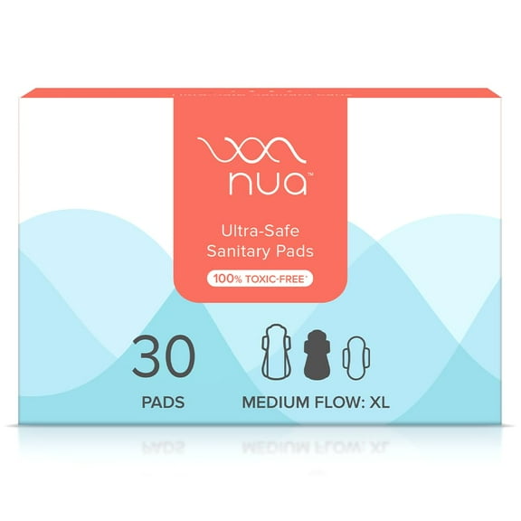 Nua Ultra-Safe Sanitary Pads XL : 30 U