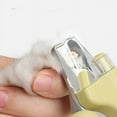 thumbnail image 5 of Trimmer Pet Nail Clipper Safe Stainless Steel Blades Banana Shape Handle Dog Cat Claw Trimmer with LED Light File, 5 of 5