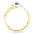 thumbnail image 2 of SZUL Women's Pear Shaped Tanzanite and Diamond Tierra Ring in 10K Yellow Gold, 2 of 5