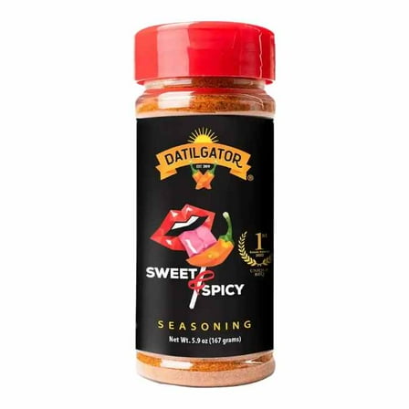 Pack of 12, Datilgator Sweet & Spicy Seasoning, 5.9 oz
