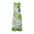 thumbnail image 5 of Dress Women's Summer Fashion Printed V-Neck Sleeveless Pullover Pocket Dress Return Address Labels on Clearance, 5 of 5