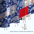 thumbnail image 6 of Pioneer Flower Floral Print Pattern Shower Curtain 84"x72", Bathroom Decorative Shower Curtain Set with 12 Hooks, Waterproof Washable, 6 of 6