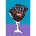 thumbnail image 2 of CafePress - Rottweiler Martini Throw Blanket - Soft Fleece Throw Blanket, 50"x60" for All Ages, 2 of 2