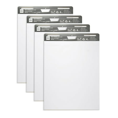 UPC: 0735854728403 | Office Depot® Brand Self-Stick Easel Pads  25  x 30   30 Sheets  80% Recycled  White  Pack Of 4 Pads