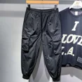 thumbnail image 2 of Pantalones cargo negros para exteriores para hombre, pantalones harén para senderismo, pantalones de verano para hombre, pantalones holgados de diseño estético de lujo de alta calidad, estilo vintage, 2 of 5