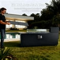 thumbnail image 5 of LayinSun 42 Inch Outdoor Fire Pit Table for Outside Patio, 55000BTU Rectangle Propane Firepit with Hidden Fuel Tank, Glass Wind Guard, Waterproof Cover and Lid, 5 of 8