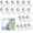 20pcs White, variant on 20pcs Portable Mini USB Night Light, Plug and Play, Bedroom Bedside Reading Lamp, LED Emergency Light, Mini Night Light for Home, Office, Travel