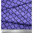 thumbnail image 3 of Soimoi Purple Poly Georgette Fabric Brush Stroke Abstract Printed Fabric 1 Yard 52 Inch Wide, 3 of 3