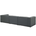 thumbnail image 4 of Mingle 4 Piece Upholstered Fabric Sectional Sofa Set by Modway, 4 of 5