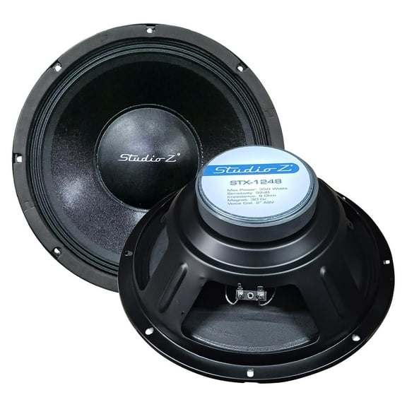 Audiopipe STX1248 Studio Z 12" Replacement Woofer 350 Watts Max 8 Ohm Svc