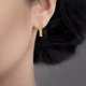 thumbnail image 5 of Pendientes Mujer Oro 18K Pendientes Turquesa Circonita Brillante Regalos Joyeria, 5 of 7