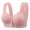 Hot Pink, variant on Women's Sexy Lace Bra Adjustable Shoulder Straps Front Closure Bra Comfortable Breathable Large Size With Side Folding Beautiful Back Bra Pink 38
