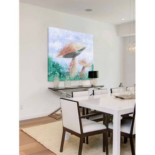 "Mushroom Mist" Painting Print on Wrapped Canvas