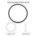 thumbnail image 2 of Uxcell Universal Sewing Machine Motor Stretch Belt Thick 20.5" (518mm), 2 of 5