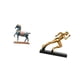 thumbnail image 5 of Escultura de caballo de pie para escritorio, sala de estar, estantería, entrada, mesa, arte abstracto moderno, decoración del hogar, adorno Feng Shui, 5 of 8