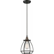 Nuvo 60-5501 - Vintage - 1 Light Caged Pendant - Vintage Lamp Included