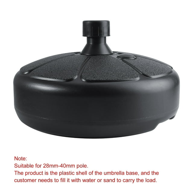 Soporte de Base de PlásTico para Sombrilla de Patio Al Aire Libre, Rellenable Con y Agua, De Agarre, Soporte para de Boda Con Asta de Bandera de Playa, Para Poste de 28 mm