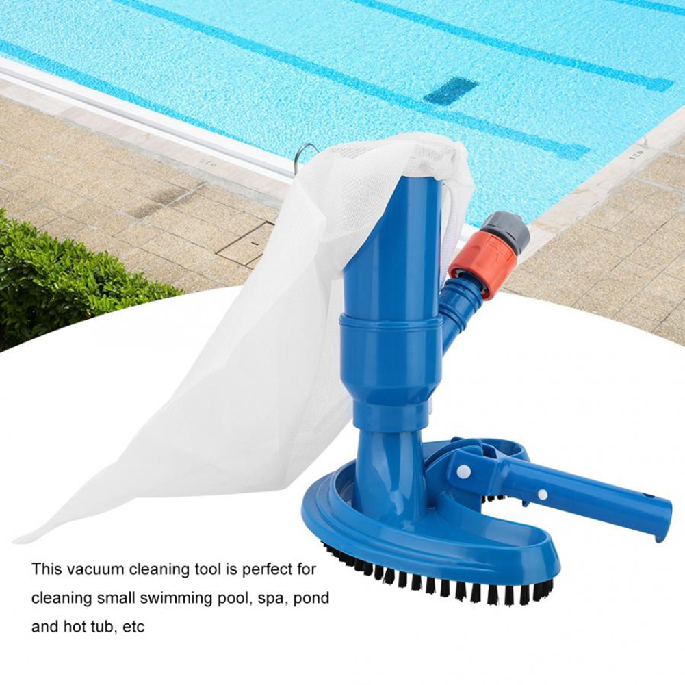RYGHEWE Pool Cleaner Portable Swimming Pool Fountain Vacuum Brush Cleaner Cleaning Tool with Universal Fit Handle can be Attached to Garden Hose,Pool Cleaners Kit Accessories for Hot Springs Pools