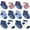 Boys Pattern, variant on Debra Weitzner Non Slip Ankle Socks With Grips for Toddlers 6 to 12 Months Old, Multicolor 12 Pairs
