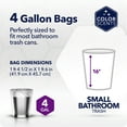 thumbnail image 4 of Color Scents 4-Gallon Small Twist Tie Trash Bags, Lavender Scent with Microban, 80 Bags, 4 of 12